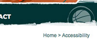 Mini-Basketball breadcrumb links image
