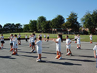 Mini-Basketball in the playground