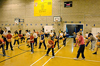 Mini-Basketball in the sports hall